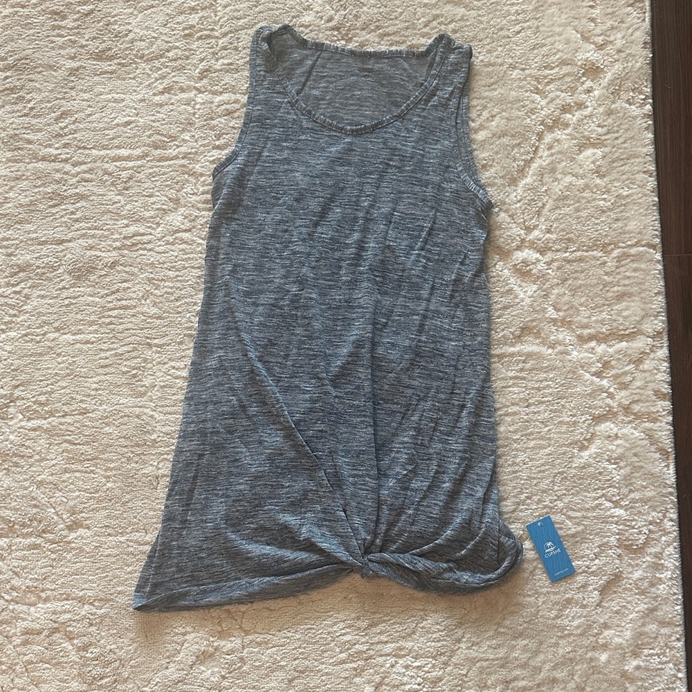 Cupshe Blue Sleeveless Swim Coverup